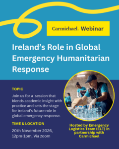 Webinar: Ireland’s Role in Global Emergency Humanitarian Response